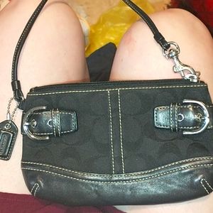 Authentic larger Coach wristlet